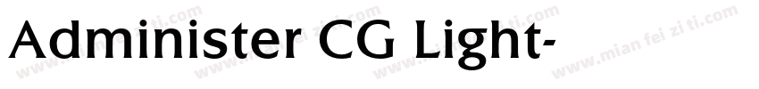 Administer CG Light字体转换